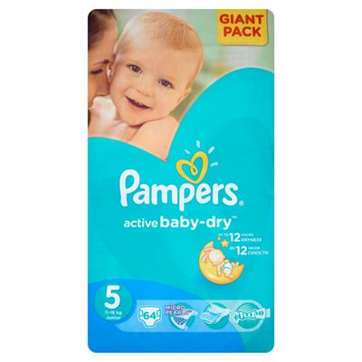 Pampers active baby Scutece Marimea 5 11- 16 Kg 64 bucati