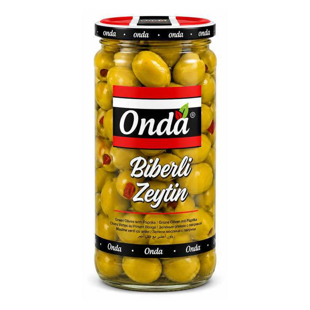 Onda Green Olives with Peppers 480/250 g