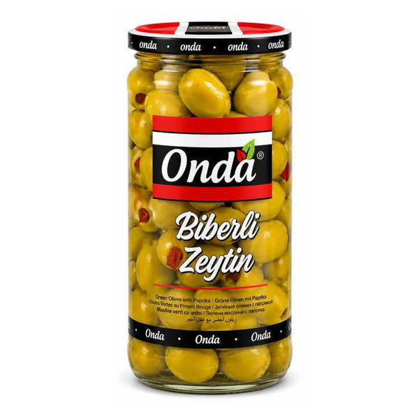 Onda Green Olives with Peppers 480/250 g