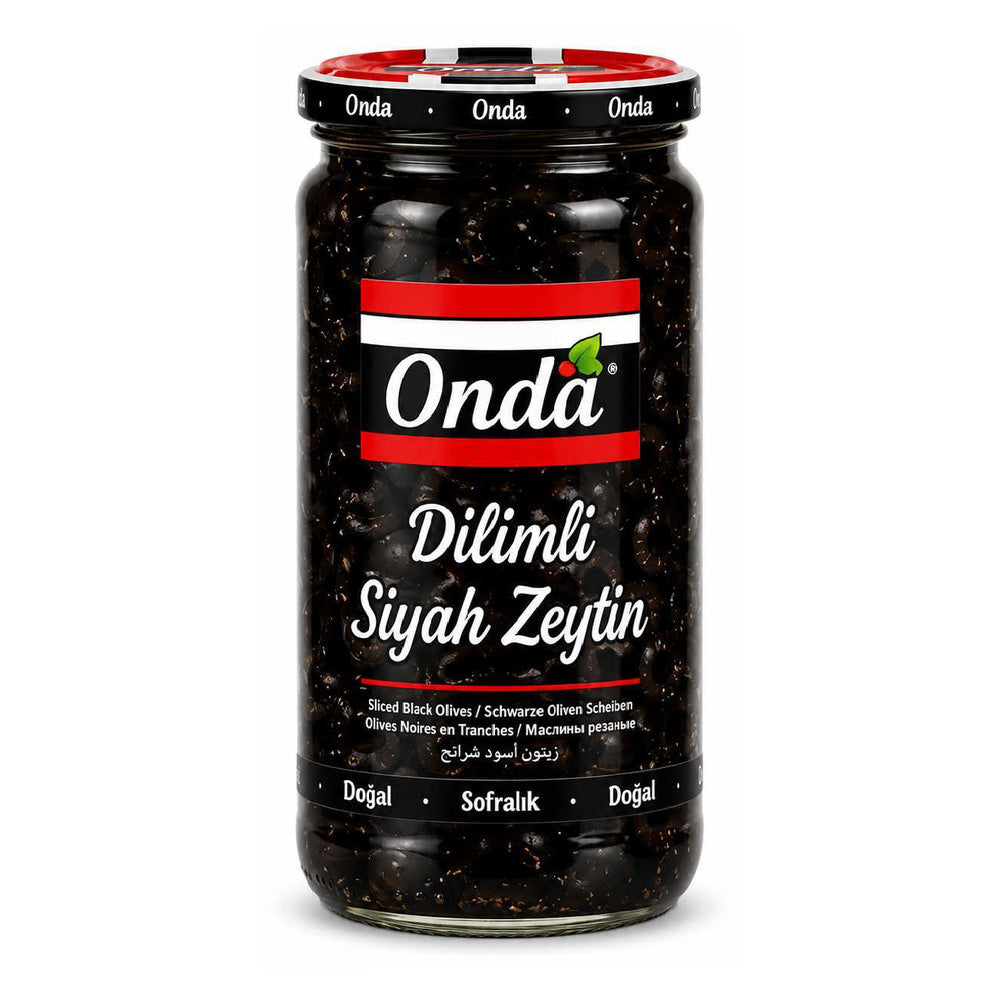 Onda Sliced black olives 485/250 g