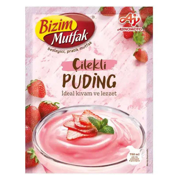 Bizim Mutfak Pudding Powder with Strawberry Flavor 120 g