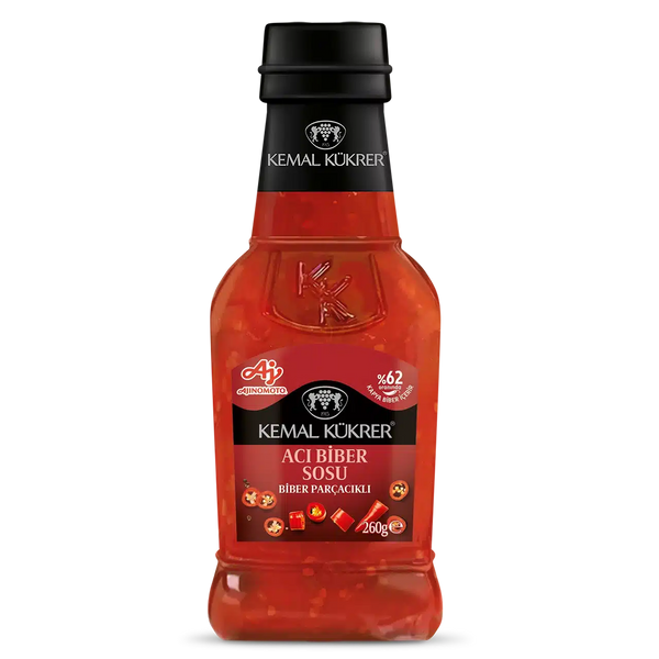 Kemal Kükrer Spicy Sauce with Hot Pepper Pieces 260 g