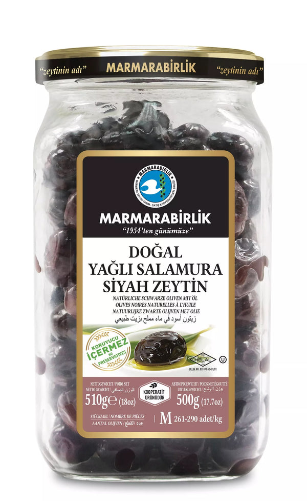 Marmarabirlik Marmara Black Olives 261-290 M 500 g