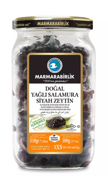 Marmarabirlik Marmara Black Olives 381-410 3XS 500 g