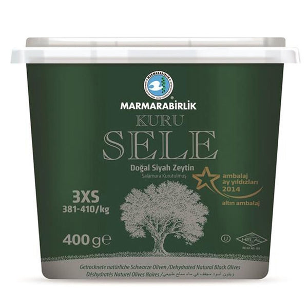 Marmarabirlik Sele Dried Black Olives 3XS 400 g