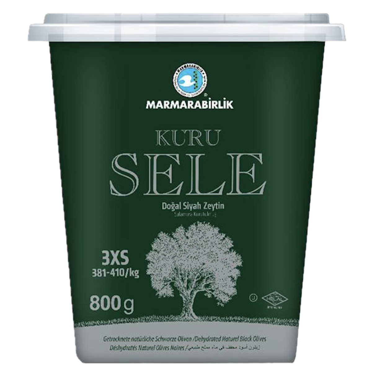 Marmarabirlik Dried Marmara Olives Sele-3XS-800 g