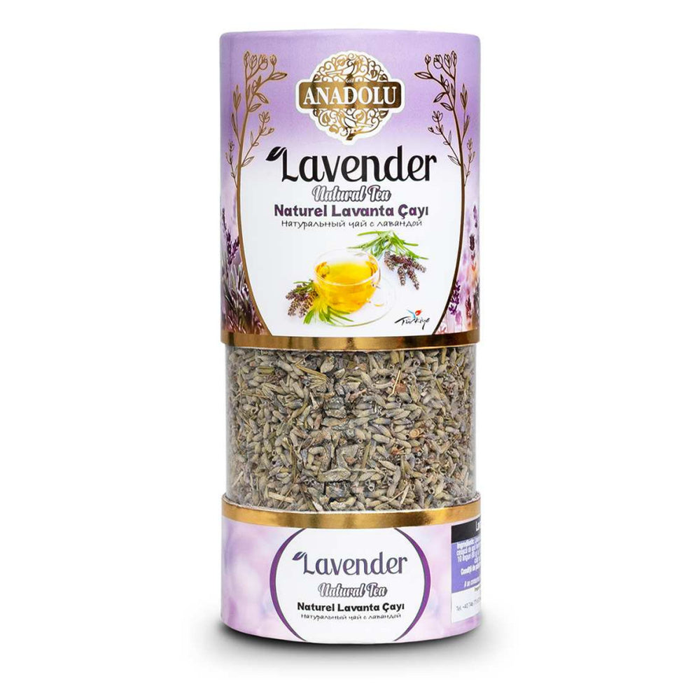 Anadolu Lavender Herbal Tea Cylinder Tin 60 g
