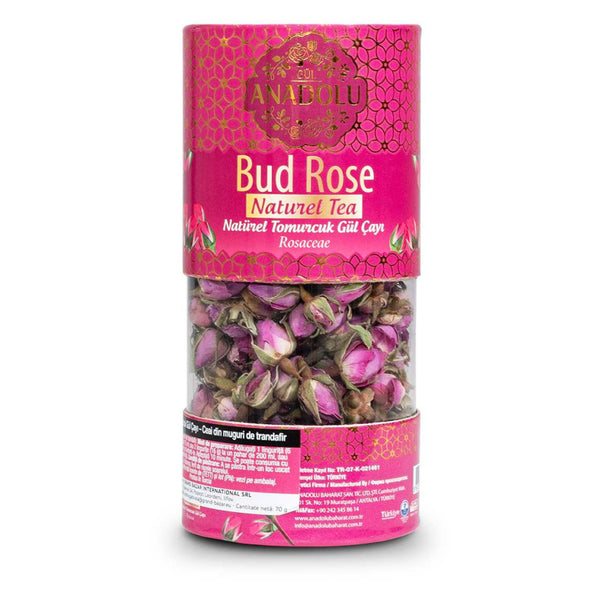 Anadolu Rose Petal Herbal Tea Cylinder Tin 70 g