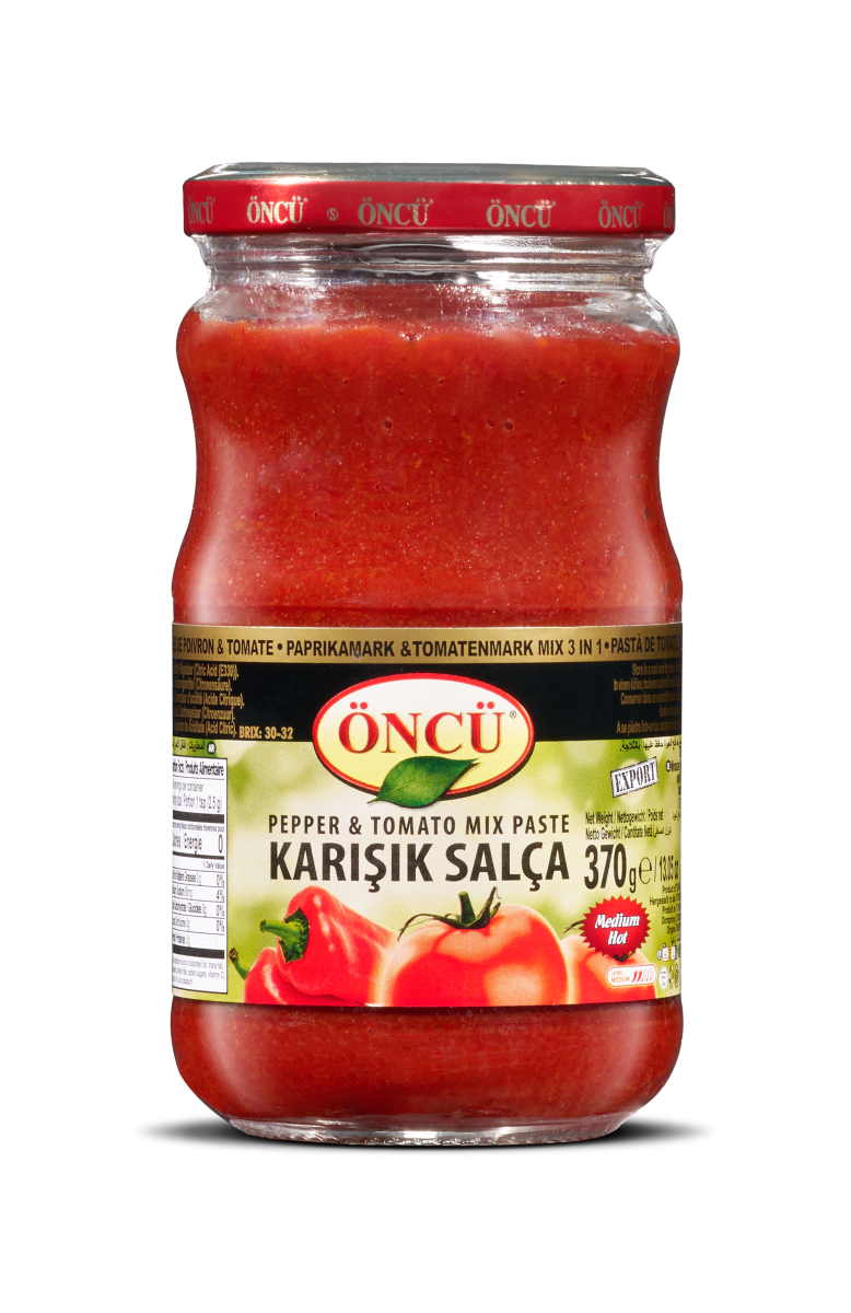 Öncü Pepper Paste Mix + Tomato Paste 370 g