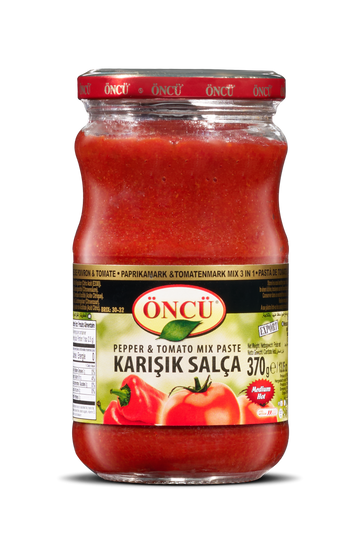 Öncü Pepper Paste Mix + Tomato Paste 370 g