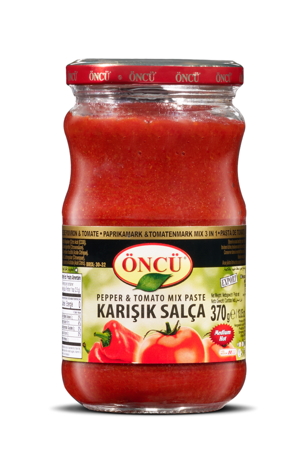 Öncü Pepper Paste Mix + Tomato Paste 370 g
