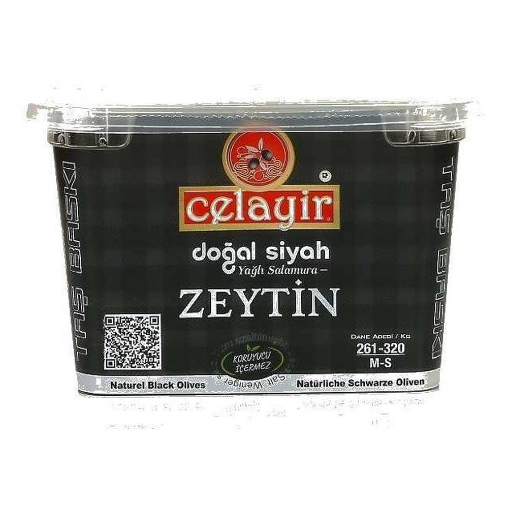 Celayir Zeytin Celayir Dehydrated Black Olives in Oil, 261-320 M-S, 400 g