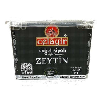 Celayir Zeytin Celayir Dehydrated Black Olives in Oil, 261-320 M-S, 400 g