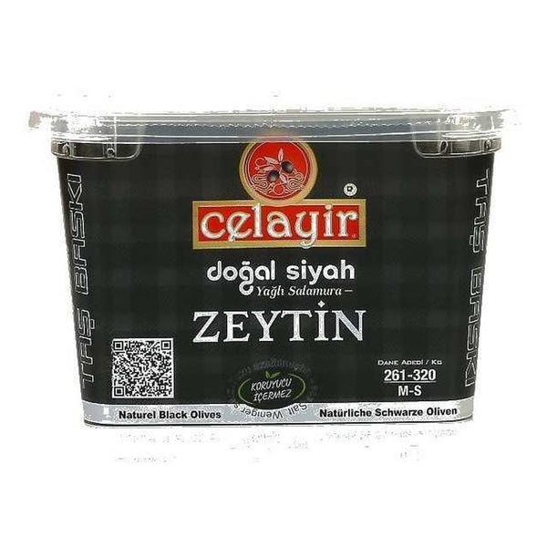 Celayir Zeytin Celayir Dehydrated Black Olives in Oil, 261-320 M-S, 400 g