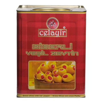 Celayir Zeytin Green Olives with Peppers 161-180 10 kg.Celayir