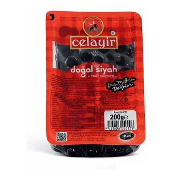 Celayir Zeytin Black Olives in Oil 321-380 200 g Celayir