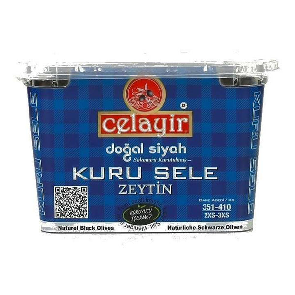 Celayir Zeytin Black Olives 351-410 Kuru Sele 400 g Celayir