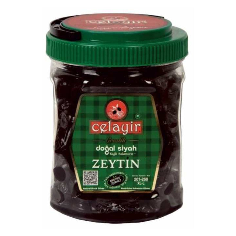 Celayir Zeytin Black Olives in Oil 201-260 XL-L 750 g
