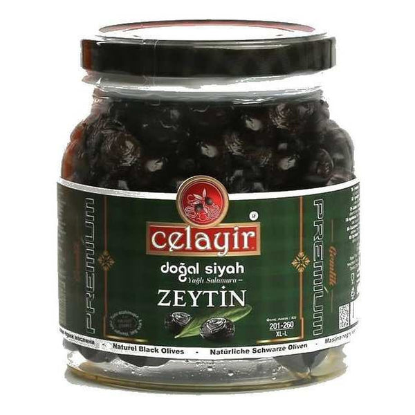 Celayir Zeytin Dehydrated Black Olives in Oil, Celayir, XL-L 201-260, 900 g
