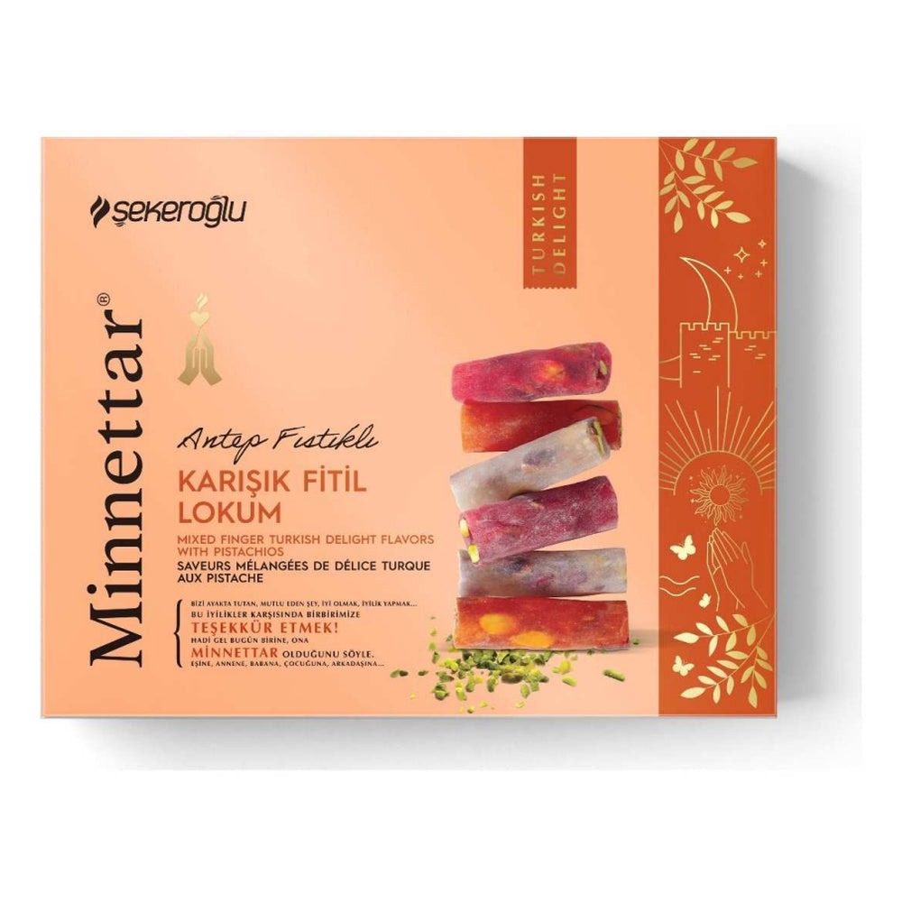 Şekeroğlu Turkish Delight Rolled Mix Assorted with Pistachios 300 g
