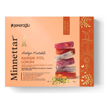 Şekeroğlu Turkish Delight Rolled Mix Assorted with Pistachios 300 g