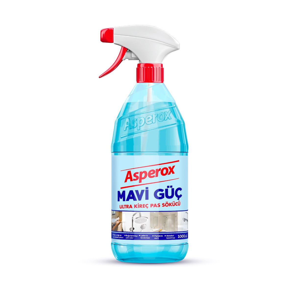 Asperox Strong anti-limescale degreaser for cleaning surfaces and rust with pump 1 L x 3 pieces