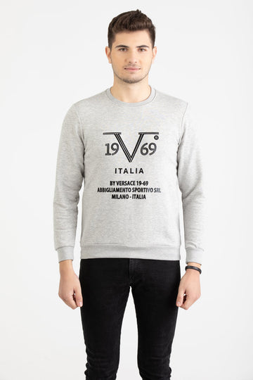 Bluză de trening bărbătească Versace 19.69 Abbigliamento Sportivo Milano Italia, gri și bleumarin