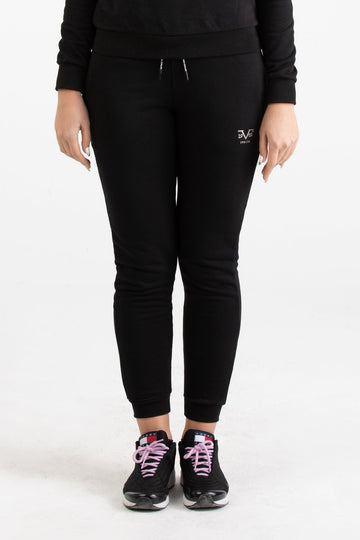Pantaloni de trening negri slim-fit de damă Versace 19.69 Abbigliamento Sportivo Milano Italia