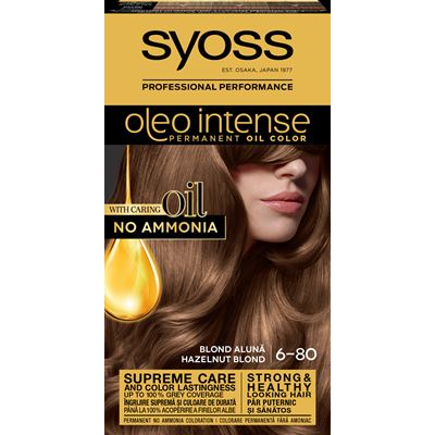 syoss Oleo Intense Vopsea de Par Nuanta 6-80 Blond Aluna 115 ml