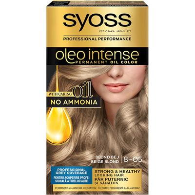 syoss Oleo Intense Vopsea de Par Nuanta 8-05 Blond Bej 115 ml