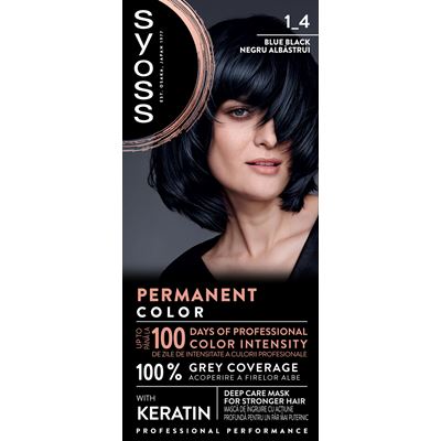 syoss Baseline Color Vopsea de Par Nuanta Blue Black 115 ml