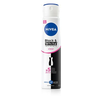 Femei Spray Deodorant Transparent Negru & Alb 250 ml