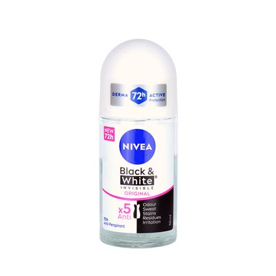 NIVEA Deodorant Roll-On Black & White 50 ml